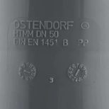 Муфта двойная (двухраструбная) для труб 50мм Ostendorf HTММ