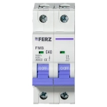 Автоматический выключатель DrFERZ FMB-C 6kA 2P 40A тип С (00076)