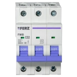 Автоматический выключатель DrFERZ FMB-C 6kA 3P 32A тип С (00088)