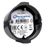 Штепсельное гнездо 16А с/з (черный, пластик) Electraline 55027