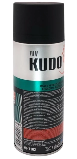 Эмаль аэрозольная универсальная KUDO RAL 9005 (черный матовый) 520 мл, KU-1102