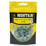 Саморез с прессшайбой 4,2x19 острый (75 шт) MD001106