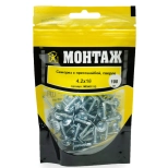 Саморез с прессшайбой 4,2x16 со сверлом (100 шт) MD001113
