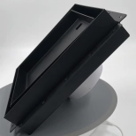 Решетка скрытого монтажа ВИЕНТО SECRET под плитку, с вентилятором, черная