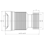 Гофра для унитаза Ани Пласт (K828)