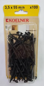 Саморез 3.5*55 KOELNER. По дереву. 100 шт. Польша.