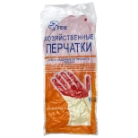 Перчатки латексные хозяйственные сверхпрочные Биколор (размер L)