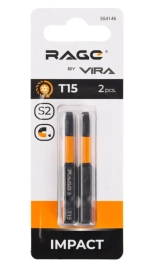 Бита торсионная Torx T15 S2. 50 мм. 2 шт. Rage by VIRA. 554146. Китай.