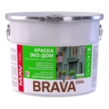 Краска Flagman (Brava) EMAl Эко-дом MAV белая полуглянцевая 3 л