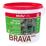 Краска Flagman (Brava) EMAl Эко-дом MAV белая полуглянцевая 5 л