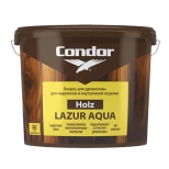 Лак защитно-декоративный Condor Holz Lazur Aqua (натуральный) 0,9 л