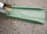 Желоб направляющий пластиковый 590х192/275х50 (зеленый). Ecoteck. РБ.