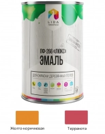 Эмаль ПФ-266 Люкс LIDA. Желто-коричневая. 1 л. РБ.