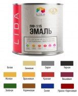 Эмаль ПФ-115 LIDA. Белая. 2 л. РБ.