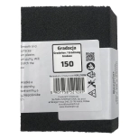 Губка шлифовальная с двумя скошенными краями Р150 Blue Dolphin