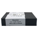 Губка шлифовальная со скошенным краем Р80 Blue Dolphin