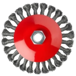 Щетка-крацовка дисковая косичка 125 мм HAMMER (02400-300125)