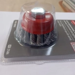 Щетка-крацовка чашка косичка 65 мм, М14 HAMMER (02400-800065)