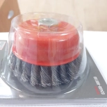 Щетка-крацовка чашка косичка 100 мм, М14 HAMMER (02400-800100)