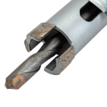 Коронка алмазная со сверлом Hilberg Laser 22 мм. HM222. По железобетону. Китай.