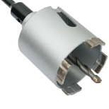 Коронка алмазная 68 мм со сверлом по железобетону Hilberg Laser HM201