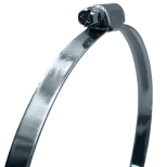 Хомут червячный 110-130 мм оцинкованный (1 шт)