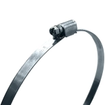 Хомут червячный 130-150 мм оцинкованный (1 шт)