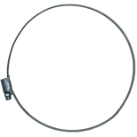 Хомут червячный 130-150 мм оцинкованный (1 шт)