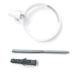 Хомут со шпилькой для трубы ПВХ Технониколь Оптима RAL 9003 (белый)