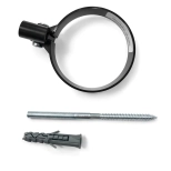 Хомут со шпилькой для трубы ПВХ Технониколь Оптима RAL 8019 (темно-кор.)