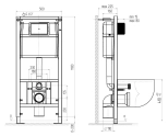 Инсталляция для унитаза АНИ Пласт WC1110