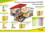 Утеплитель Isover "Звукозащита" Толщина 50 мм. В пачке 14,274 м.кв 610х1170 мм. РФ.