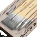 Набор художественных кистей 6 шт Rollingdog Design (81462)