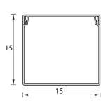 Кабель-канал КК 15х15 мм Идеал (2 м)
