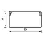 Кабель-канал КК 20х10 мм Идеал 2 м