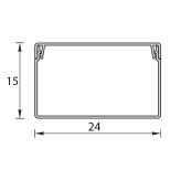 Кабель-канал КК 24х15 мм Идеал 2 м
