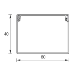 Кабель-канал КК 60х40 мм Идеал 2 м
