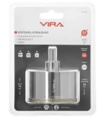 Коронка алмазная VIRA 65 мм. По керамике, керамограниту, камню. 559508. Китай.