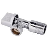 Кран шаровый угловой для смесителя с наружной резьбой 1/2"х1/2" MAGNUM. Китай.