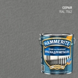 Краска по металлу HAMMERITE молотковая 3 в 1. Серая RAL 7042. 0,75 л. РФ.