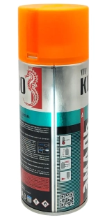 Эмаль аэрозольная флуоресцентная KUDO (оранжево-желтый) 520 мл, KU-1205
