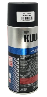 Эмаль аэрозольная термостойкая для мангалов KUDO (черный) 520 мл, KU-5122