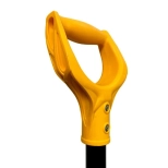 Лопата для уборки снега Санта 420х400 мм (желтая)