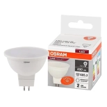 Лампа светодиодная OSRAM 5Вт GU5.3 4000K 110°. Нейтр. белый свет. РФ.
