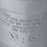 Отвод 45º для труб 32 мм Ostendorf HTВ