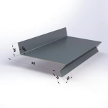 Отлив оконный (цокольный) 50х2000 мм (RAL 7024, серый)