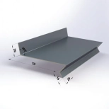 Отлив оконный (цокольный) 70х2000 мм (RAL 7024, серый)