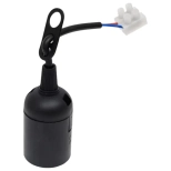 Патрон пластиковый подвесной с клеммной колодкой E27 (белый/черный) TDM