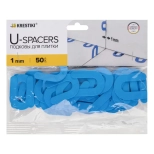 Подкова для плитки 1 мм 3D Krestiki 50 шт