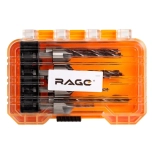 Набор сверл по дереву с зенкером 3-10 мм, 7 шт RAGE (552057)